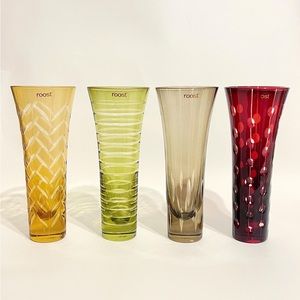 roost champagne stemless glass flutes